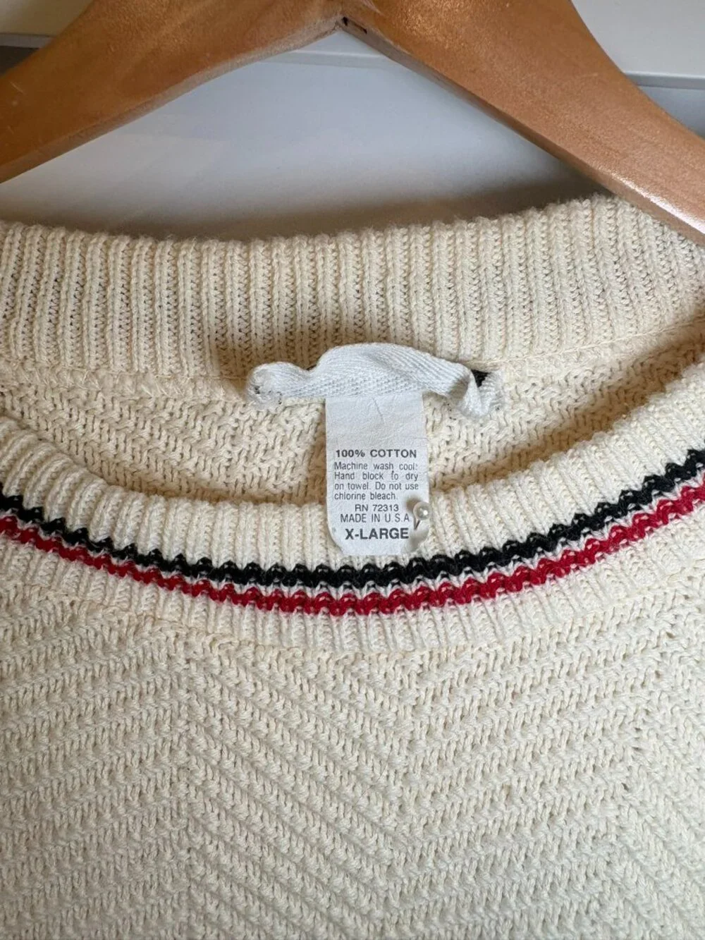 Vintage Collectible 1994 NCAA Final Four Charlotte Knit Sweater Cream Men's XL